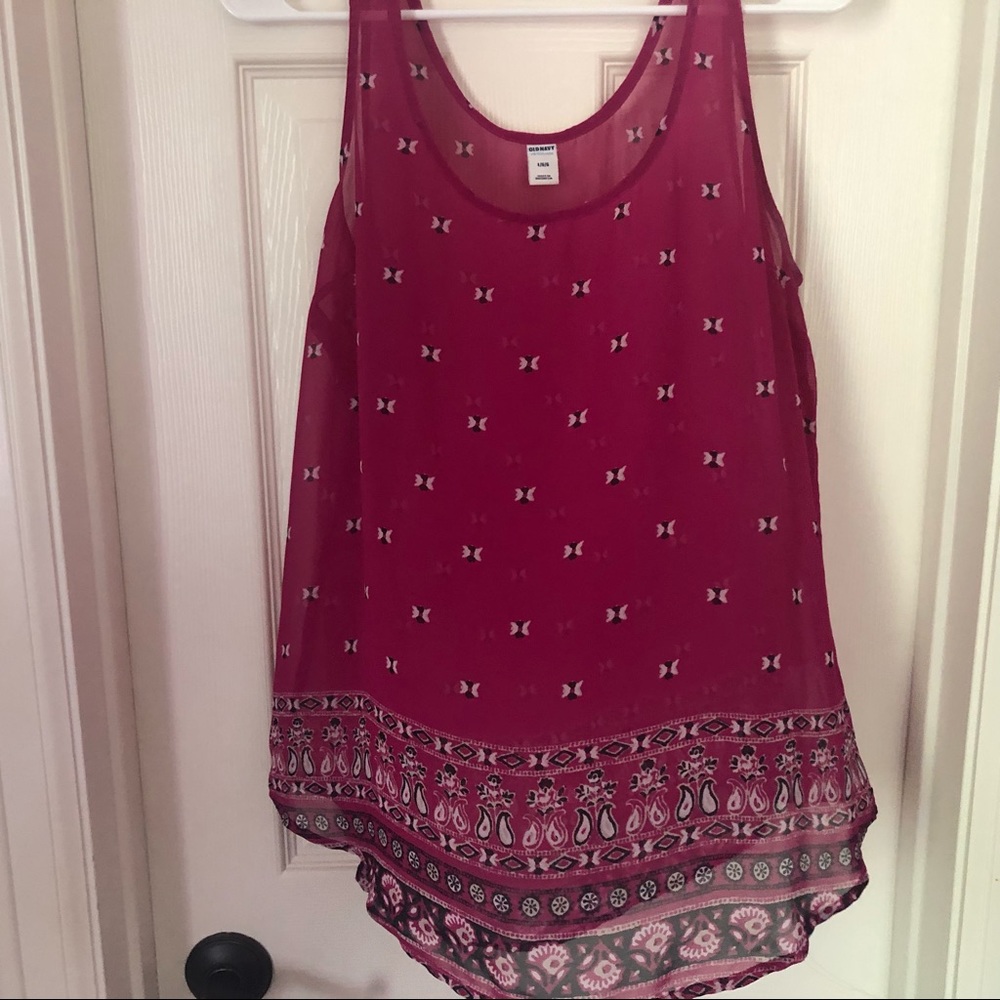 Pink tank top